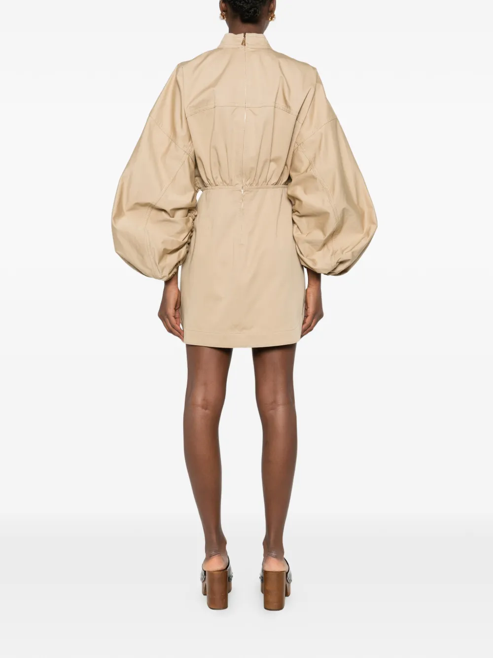 ZIMMERMANN Rebellion Drawn mini-jurk Beige