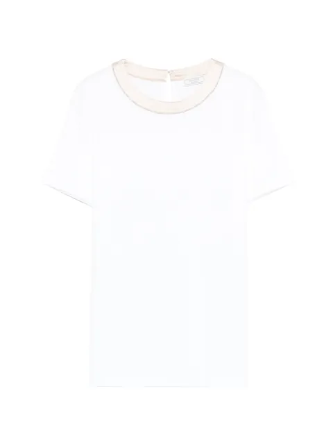 Peserico trim-detail T-shirt