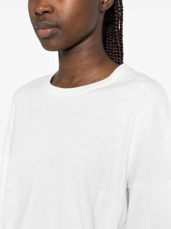 The Row long-sleeve Cotton T-shirt | White | FARFETCH BH