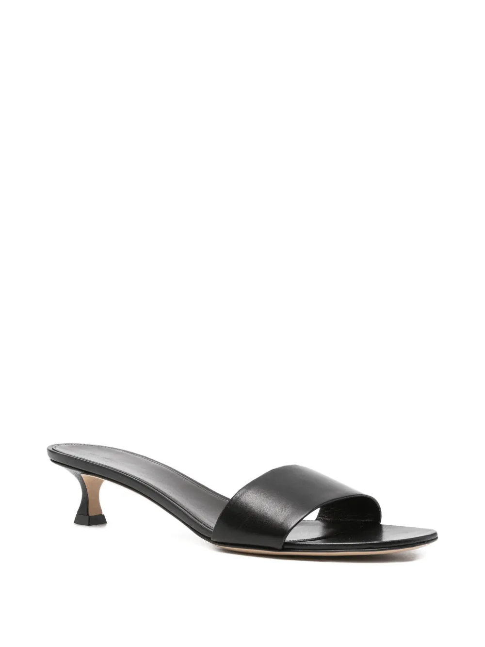 The Row Combo Two leather sandals Zwart