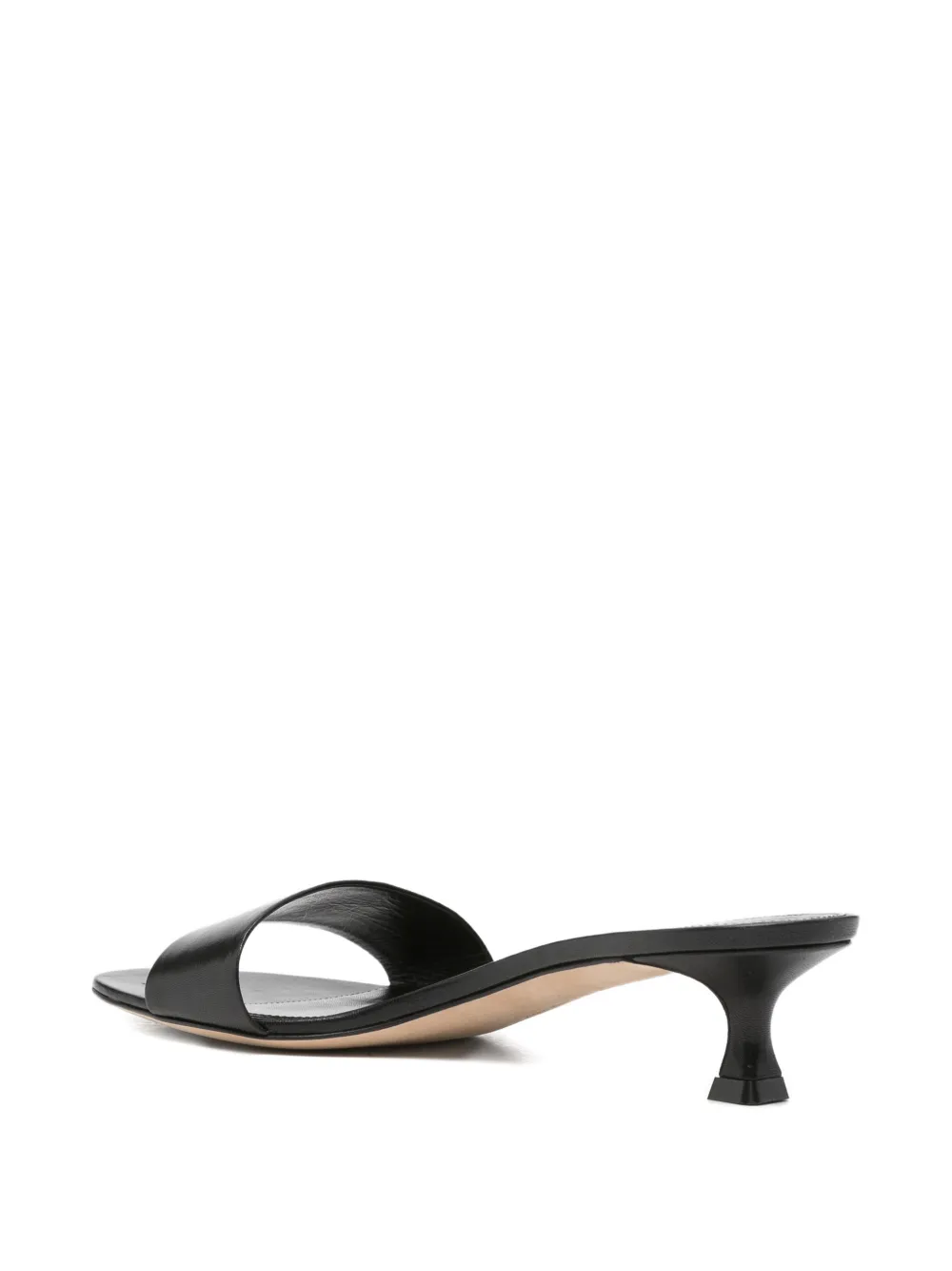 The Row Combo Two leather sandals Zwart