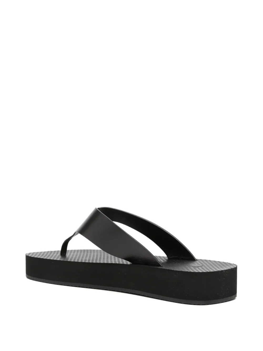 The Row Ginza flatform flip-flops Zwart