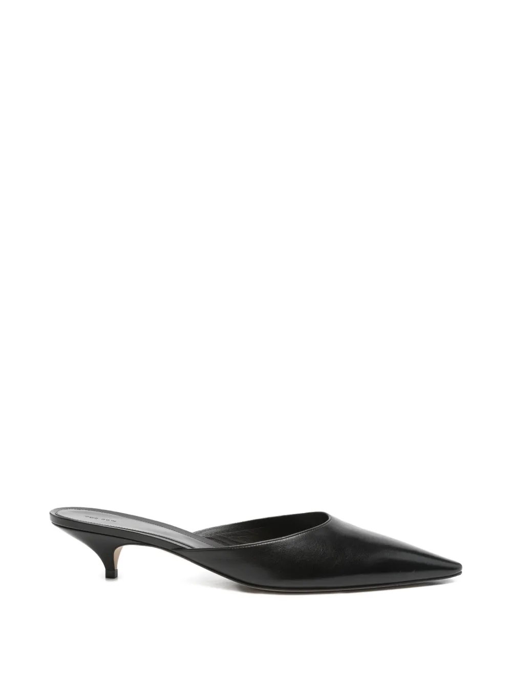 The Row Liisa kitten mules Zwart