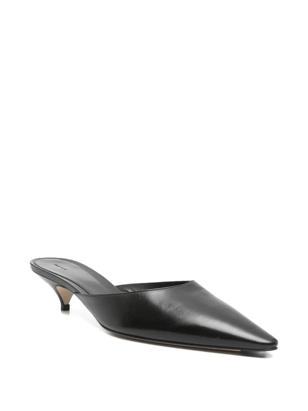 The Row Liisa kitten mules Zwart