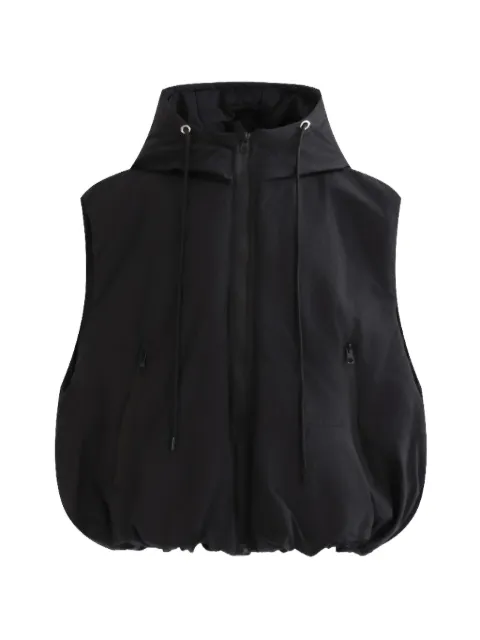 Moustache gilet matelassé à fermeture zippée