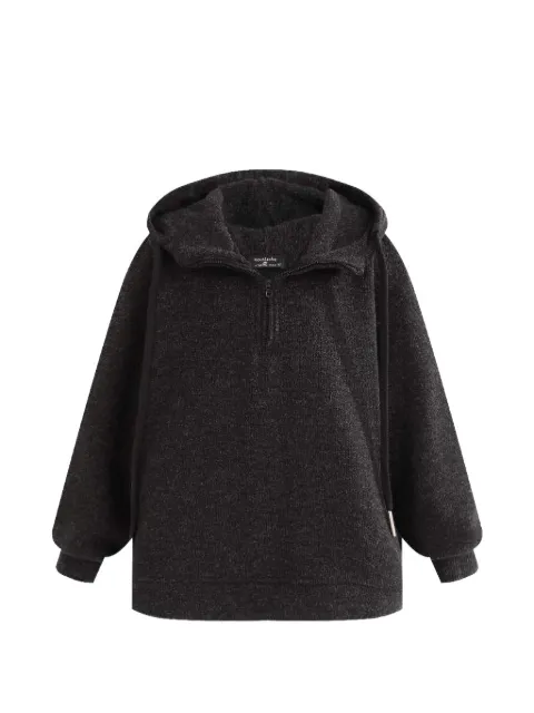 Moustache half-zip sweatshirt