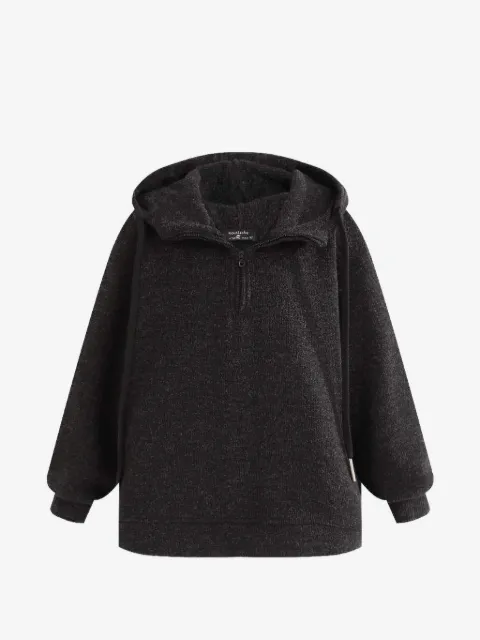 Moustache half-zip sweatshirt