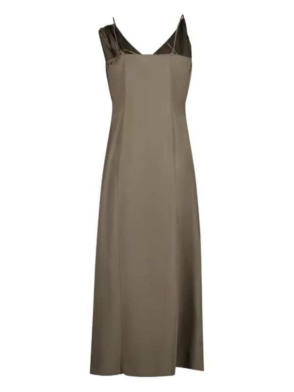 Paloma Wool Melleray V-neck spaghetti-strap Dress | Brown | FARFETCH Paloma Wool Melleray V-neck spaghetti-strap Dress | Brown | FARFETCH