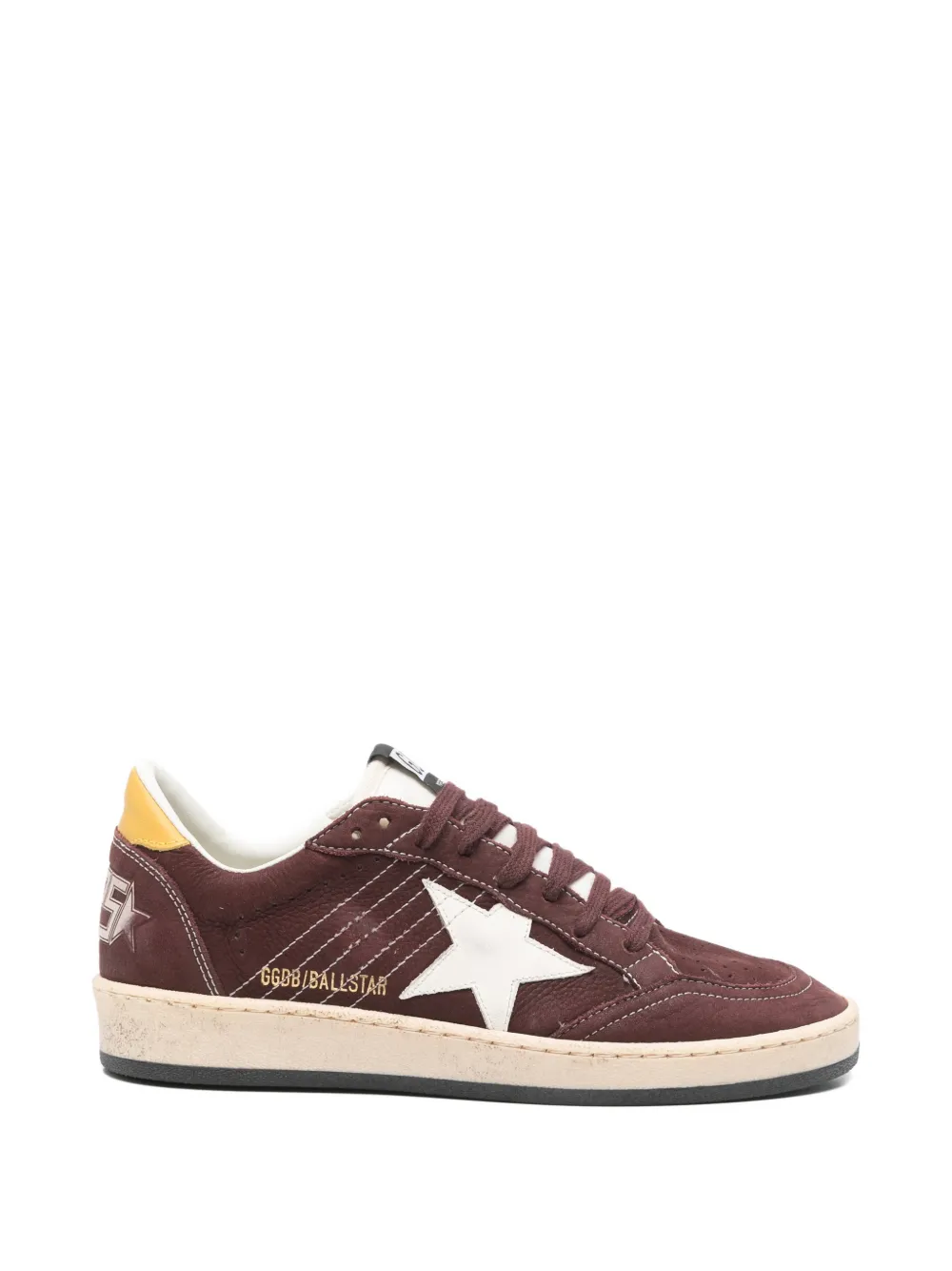 Golden Goose Ball Star Lace-up Sneakers In Brown