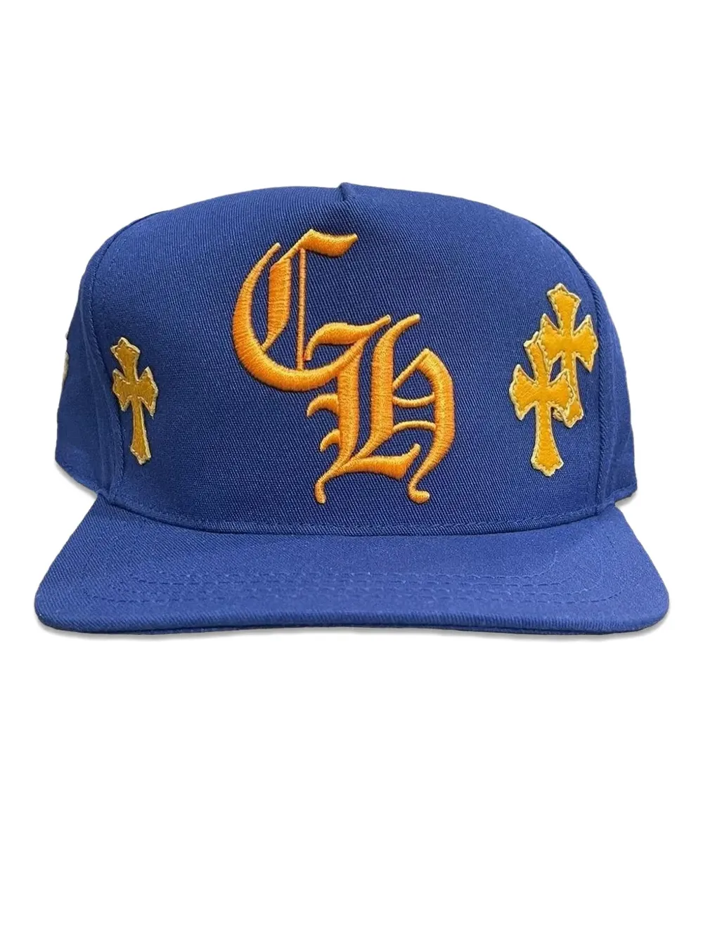 Chrome Hearts Cross Patch Baseball Hat In Blue