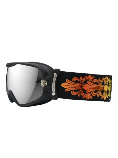 Chrome Hearts mirrored-lenses ski goggles
