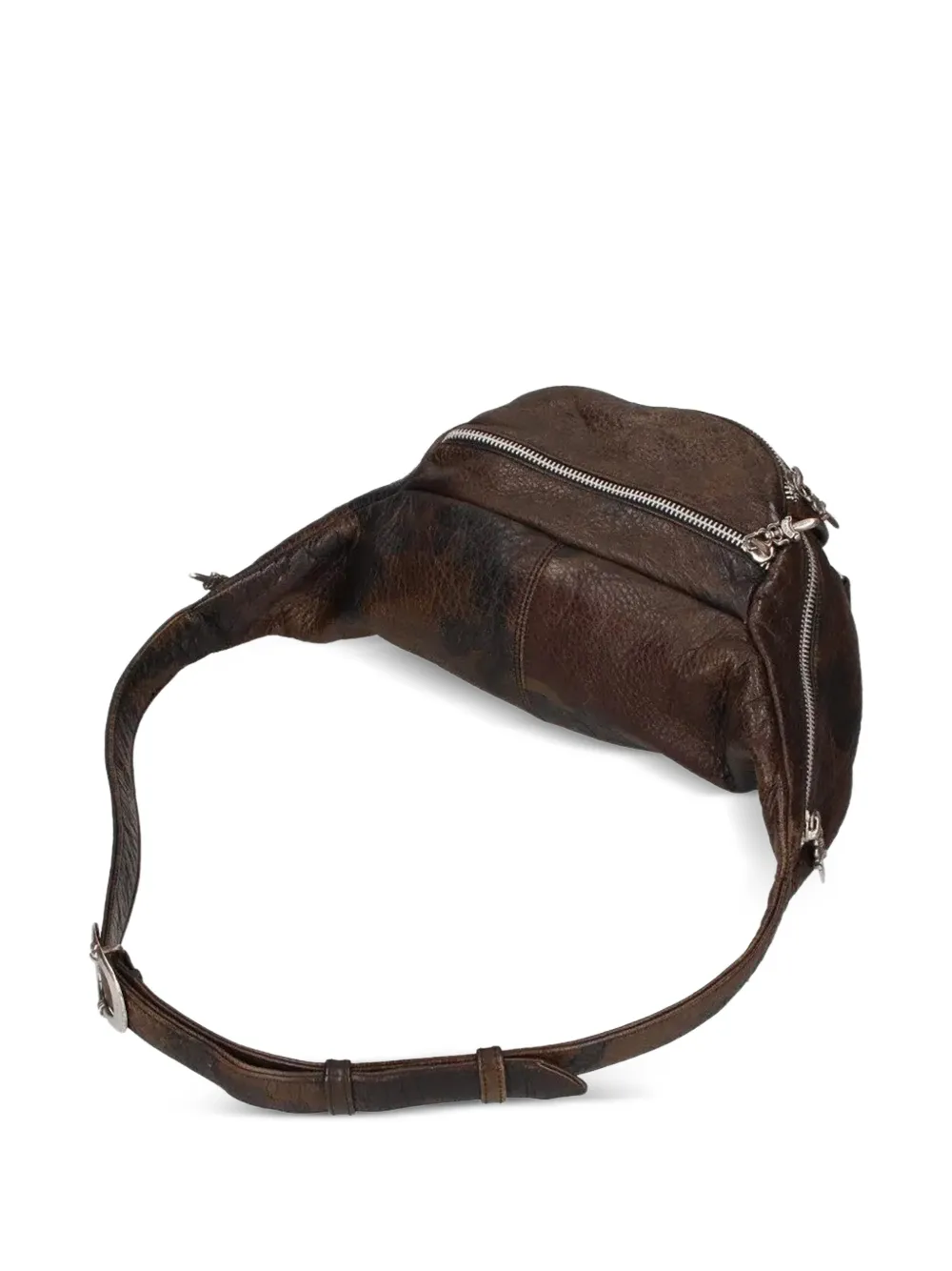 Chrome Hearts camouflage zipped belt bag - Bruin