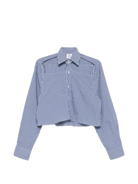 VETEMENTS striped cropped shirt