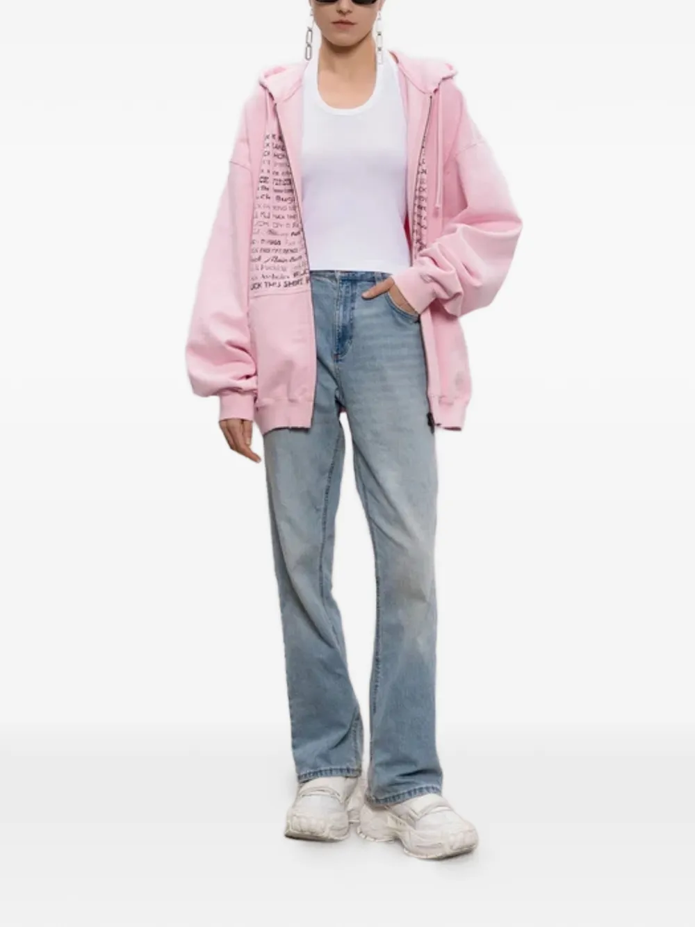 VETEMENTS Halter katoenen tanktop Wit