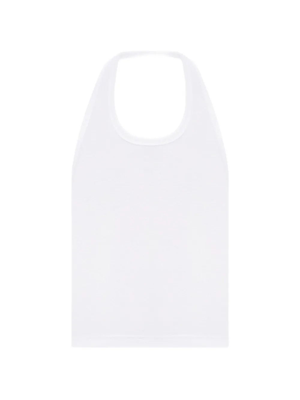 VETEMENTS Halter cotton tank top - Bianco