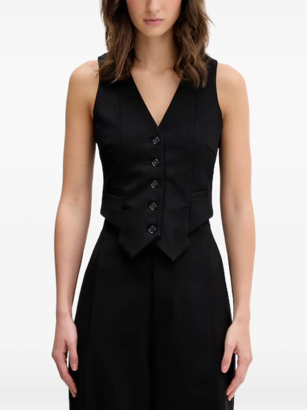VETEMENTS Gilet met V-hals Zwart