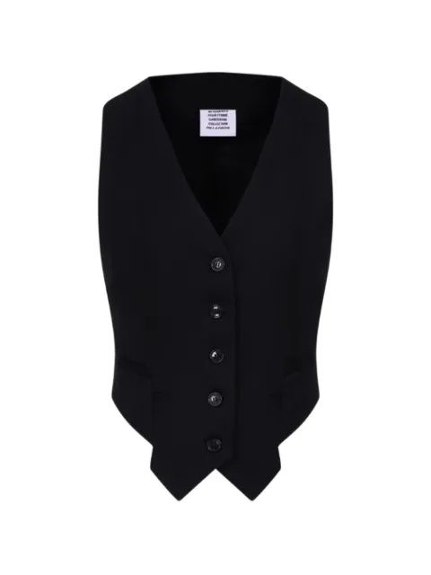VETEMENTS button-up V-neck waistcoat 