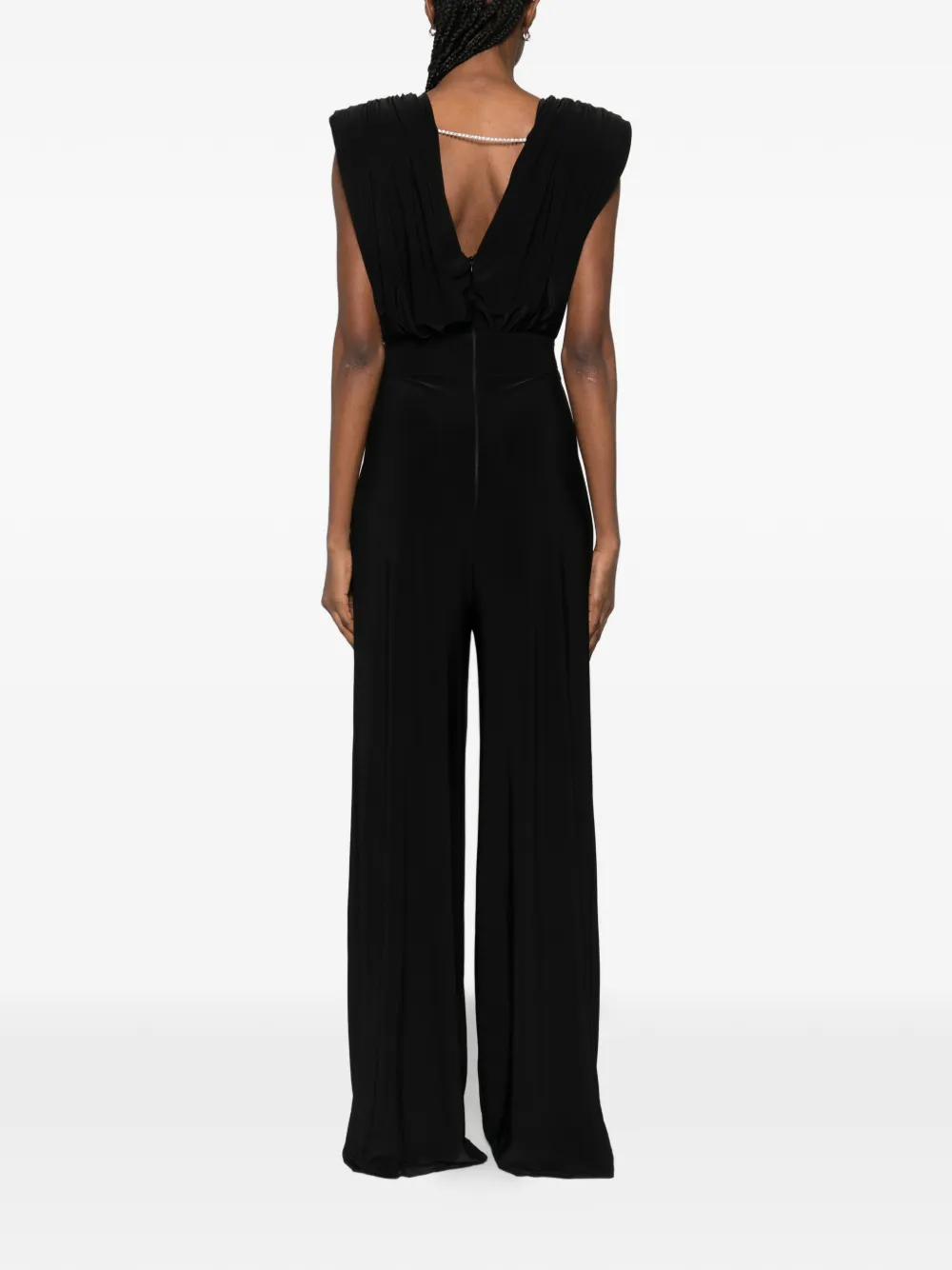 MITILIANE COUTURE Gedrapeerd jumpsuit Zwart