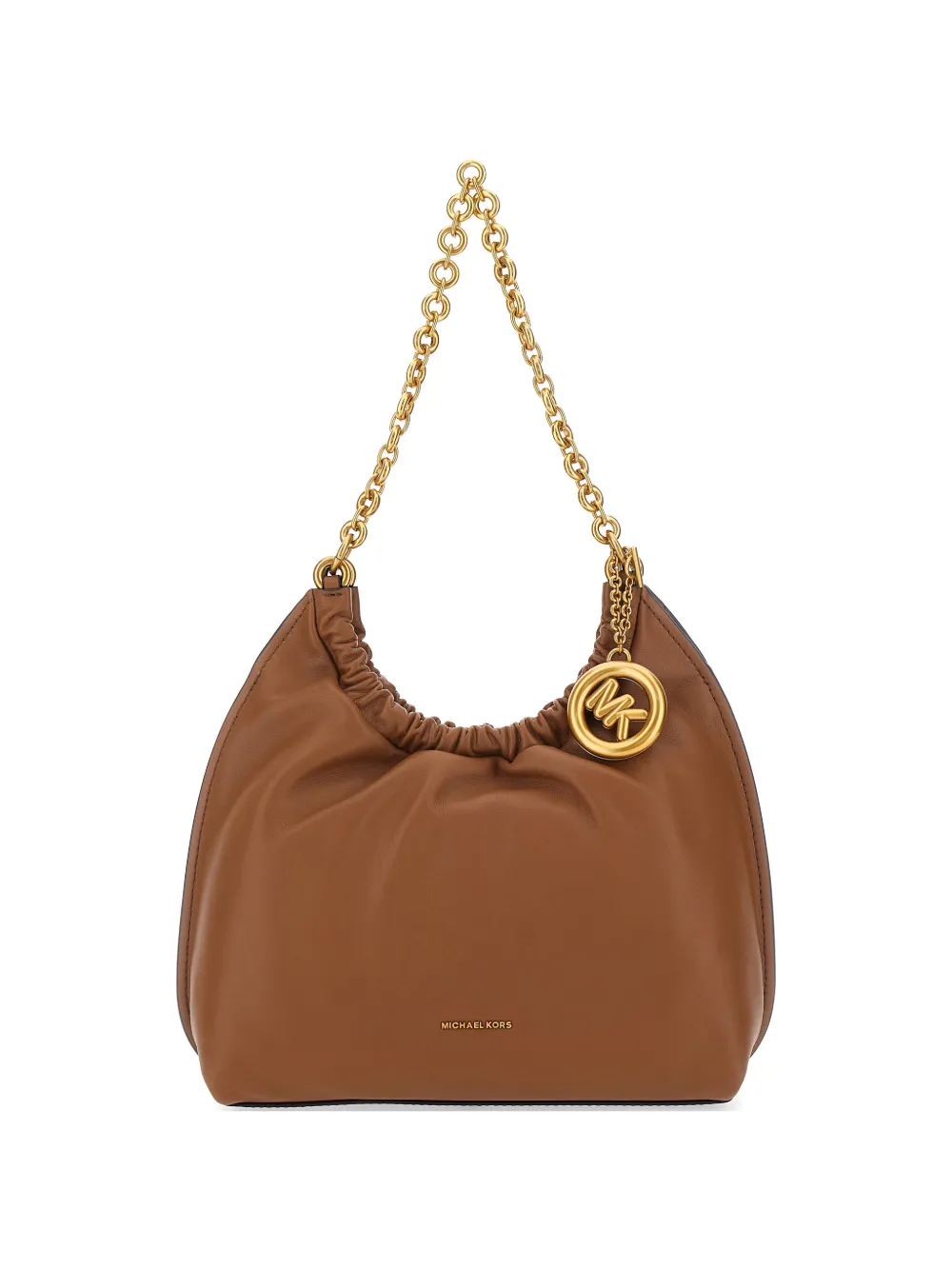 Michael Michael Kors medium Indie chain logo shoulder bag - Marrone