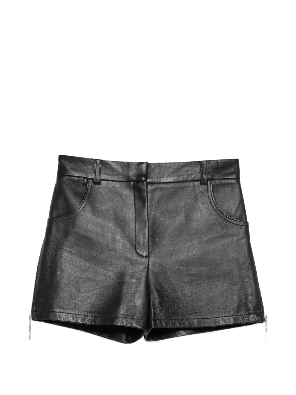 MITILIANE COUTURE Shorts con zip laterale - Nero