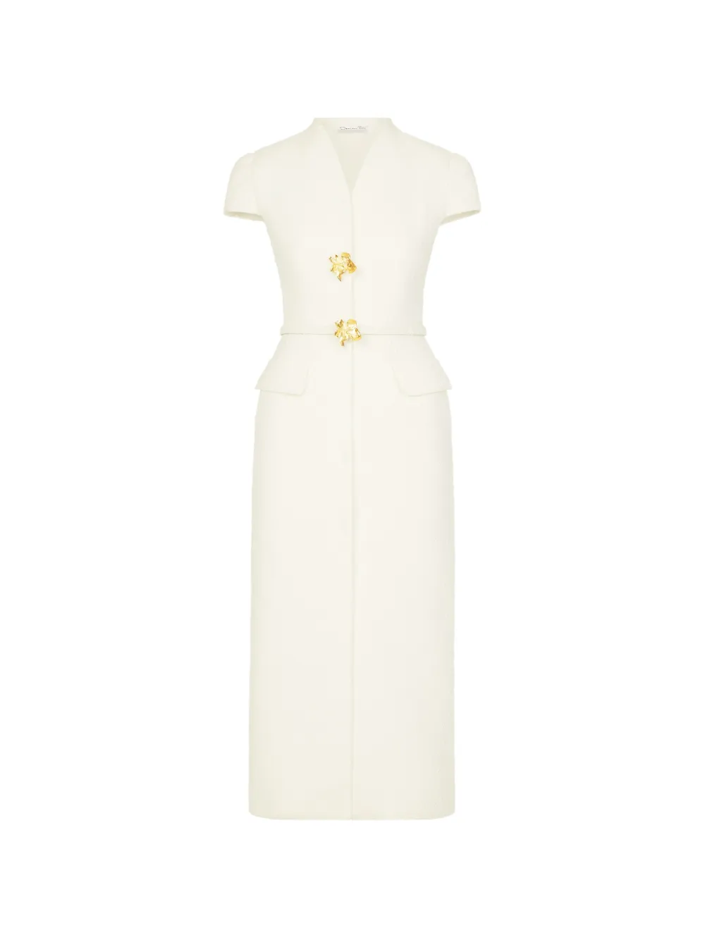 Oscar de la Renta Abito midi - Toni neutri