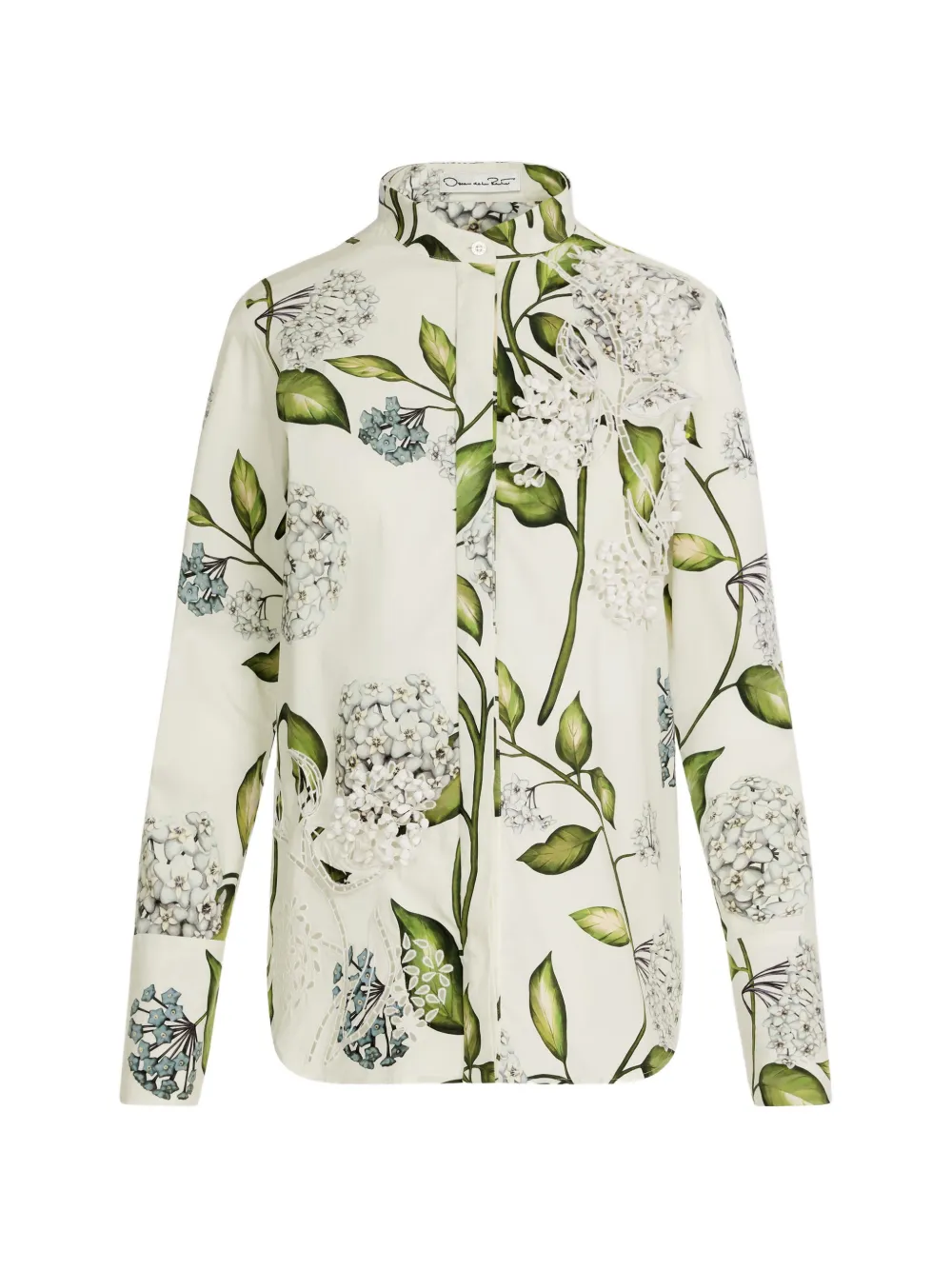 Oscar de la Renta Camicia a fiori - Toni neutri