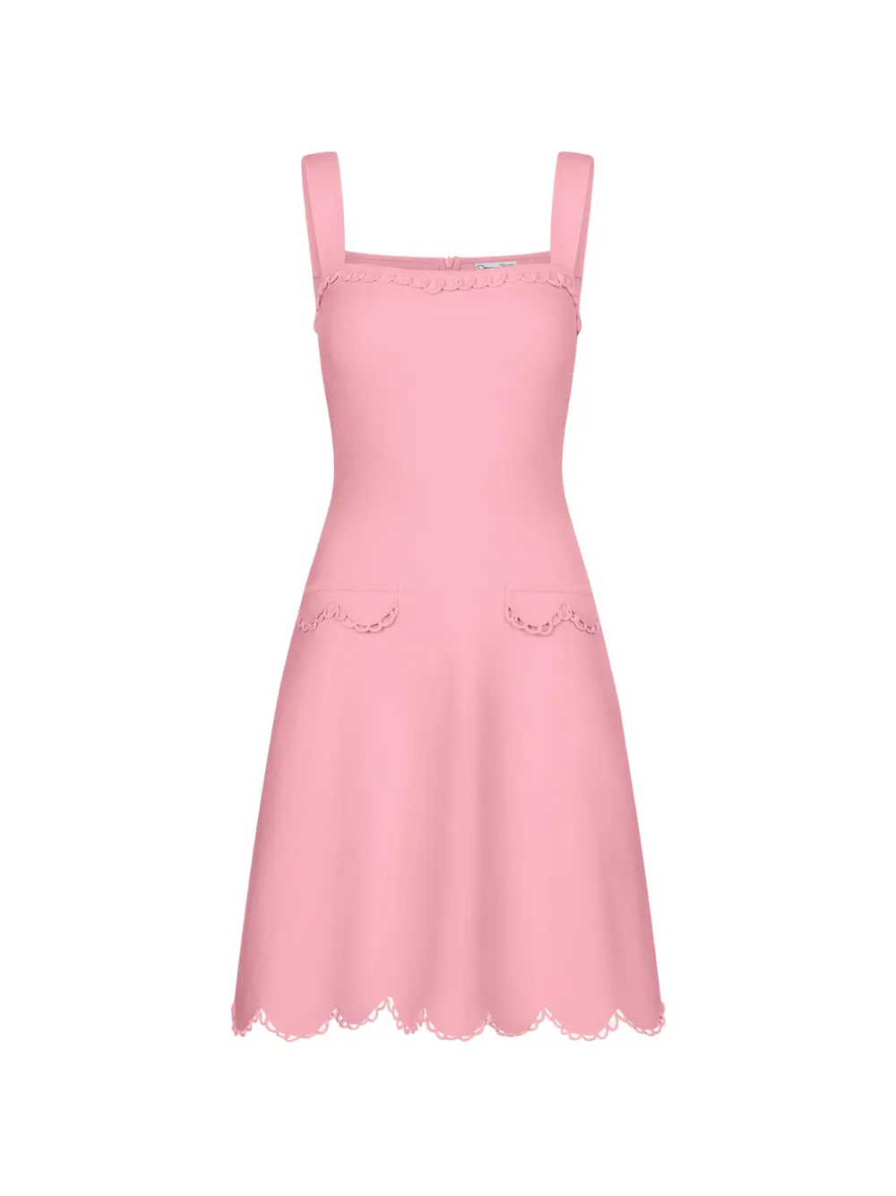 Oscar de la Renta Abito midi smanicato - Rosa