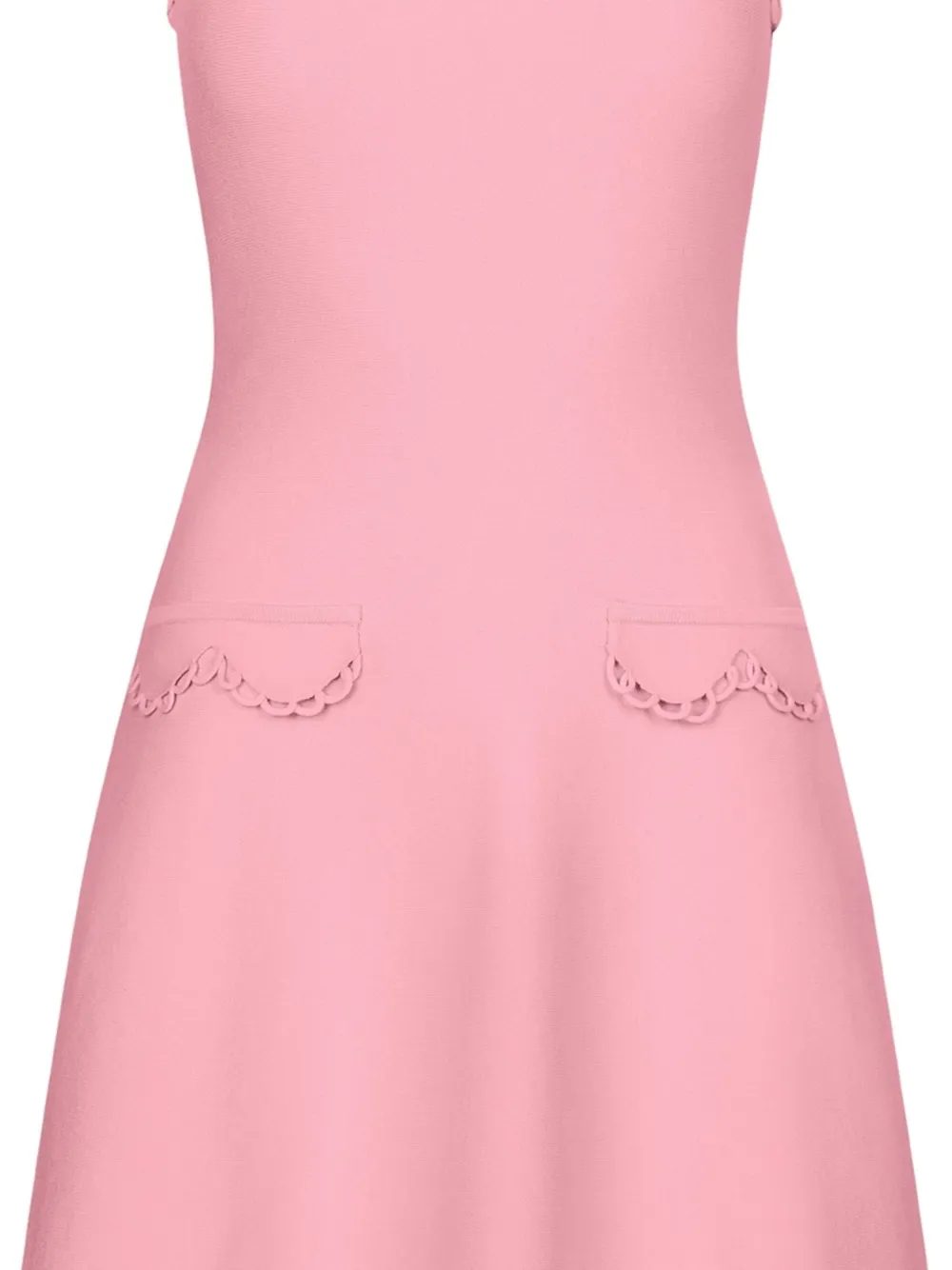Oscar de la Renta Mouwloze midi-jurk Roze