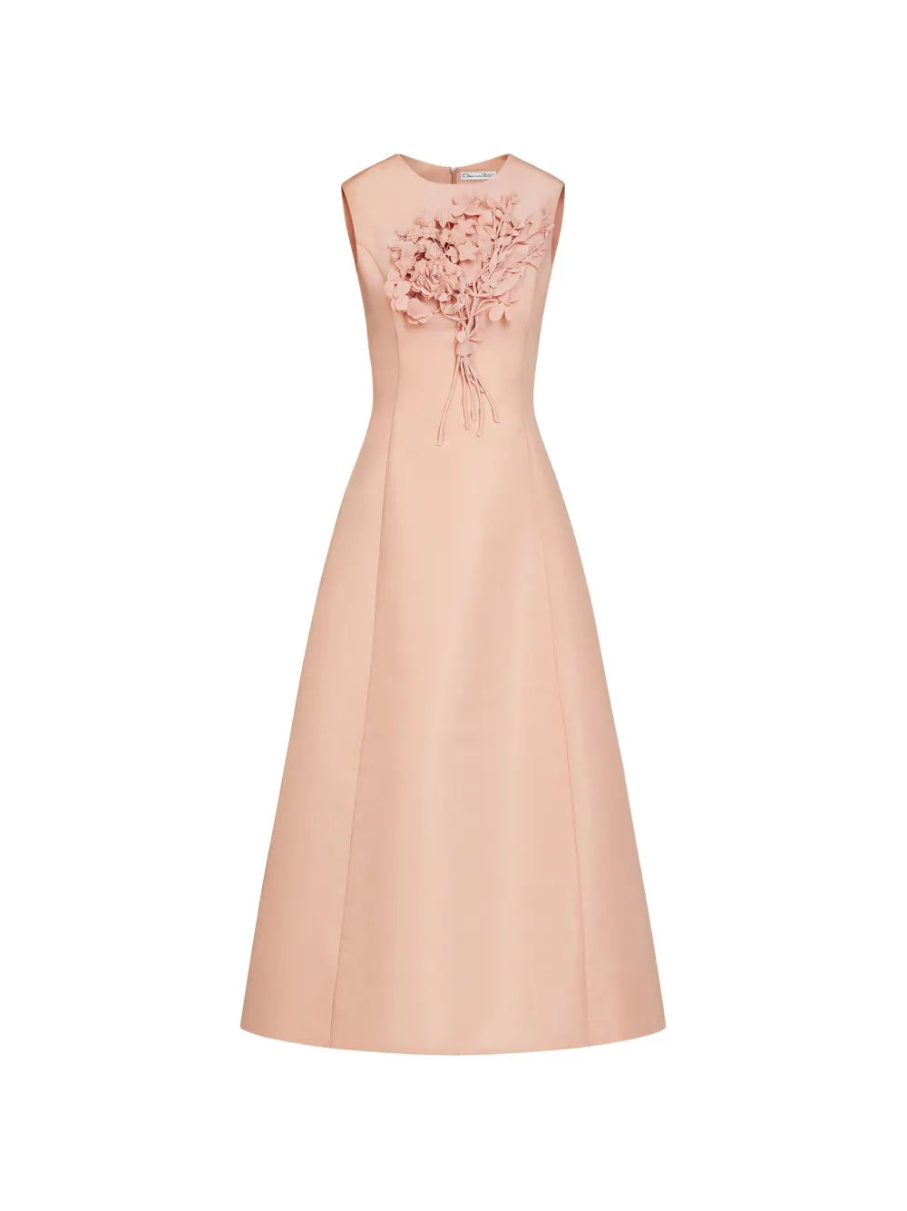 Oscar de la Renta Abito midi smanicato - Rosa
