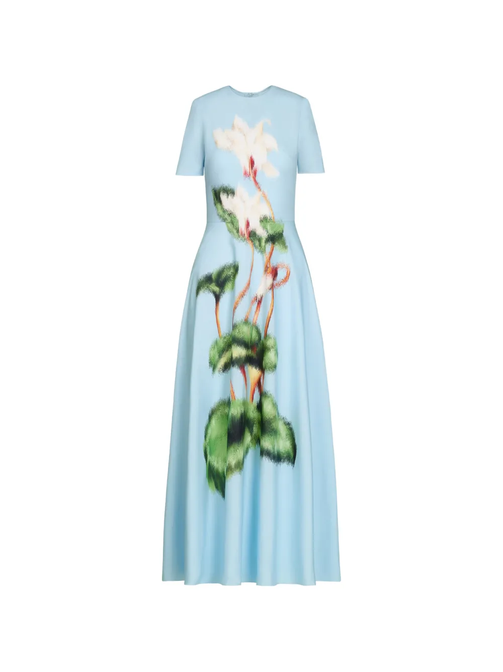 Oscar de la Renta floral-print midi dress - Blu
