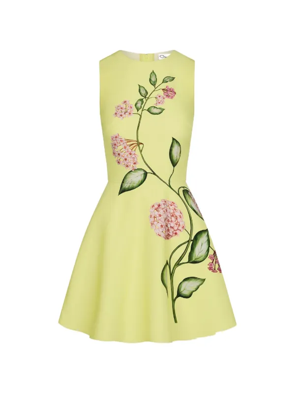 Oscar De La Renta Floral Mini Dress | Green | FARFETCH Oscar De La Renta Floral Mini Dress | Green | FARFETCH