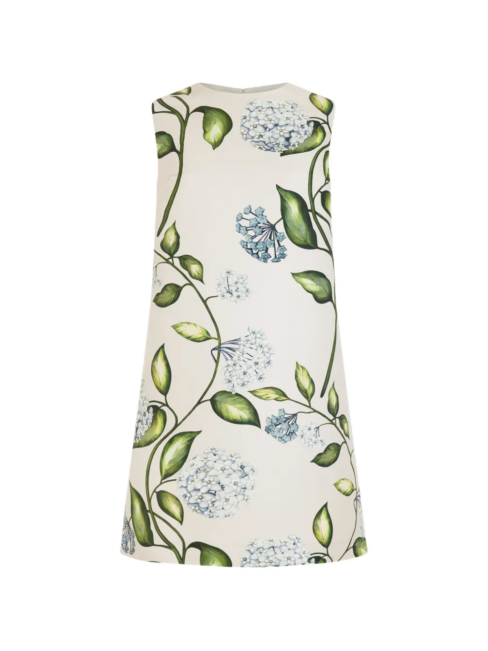 Oscar de la Renta porcelain flower faille shift dress - Toni neutri