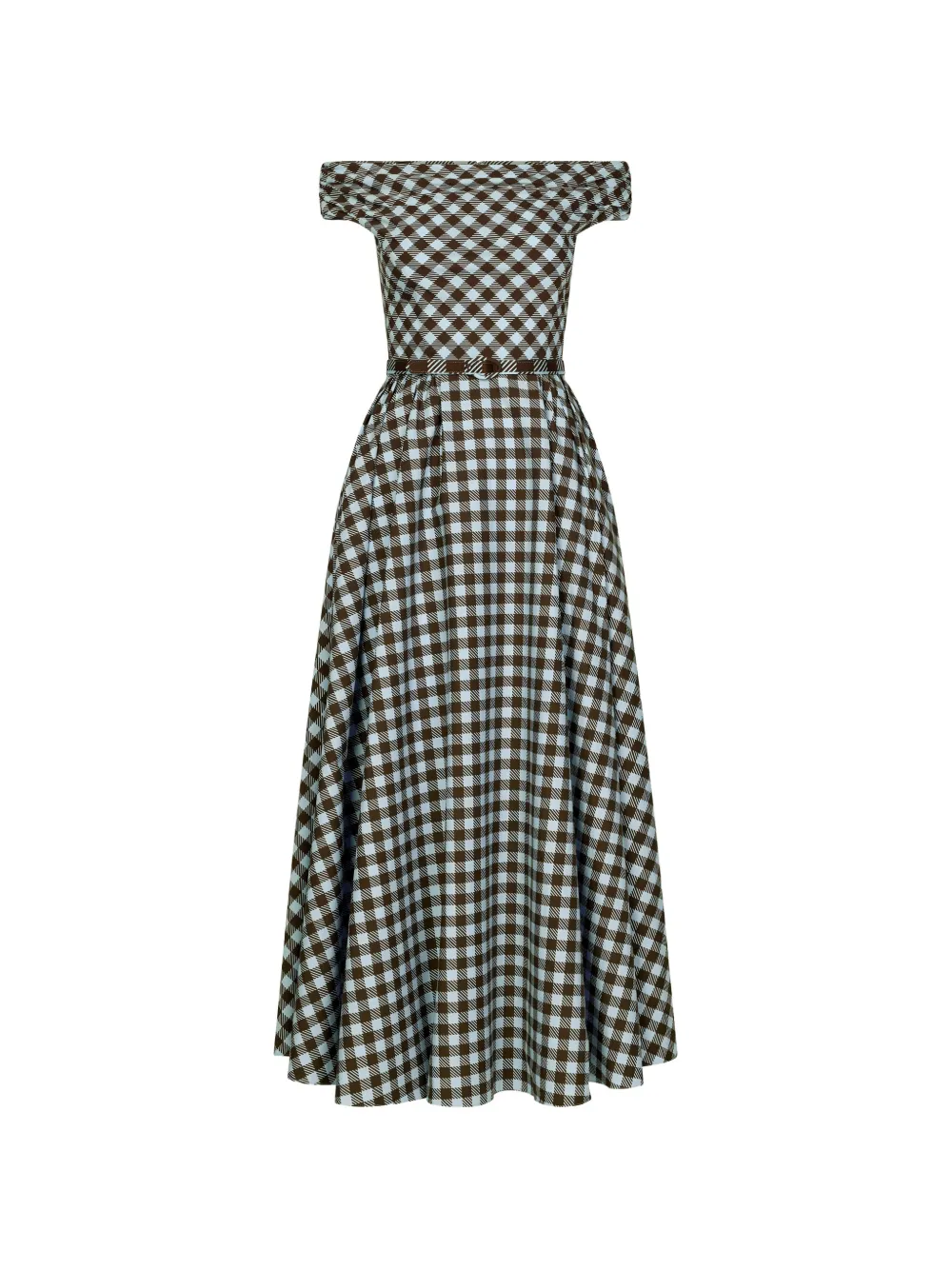 Oscar de la Renta Abito a quadretti - Marrone