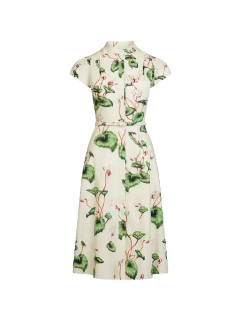 Oscar de la Renta vestido camisero midi