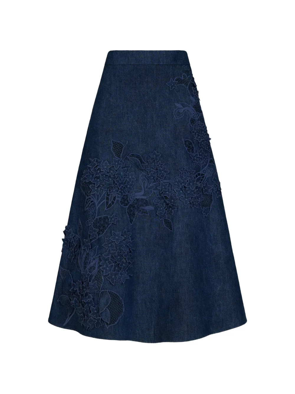 Oscar de la Renta Gonna midi con cut-out - Blu