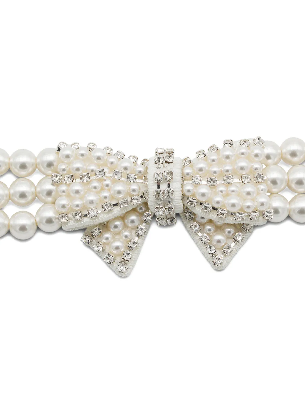 Self-Portrait Halsketting met parel - Beige