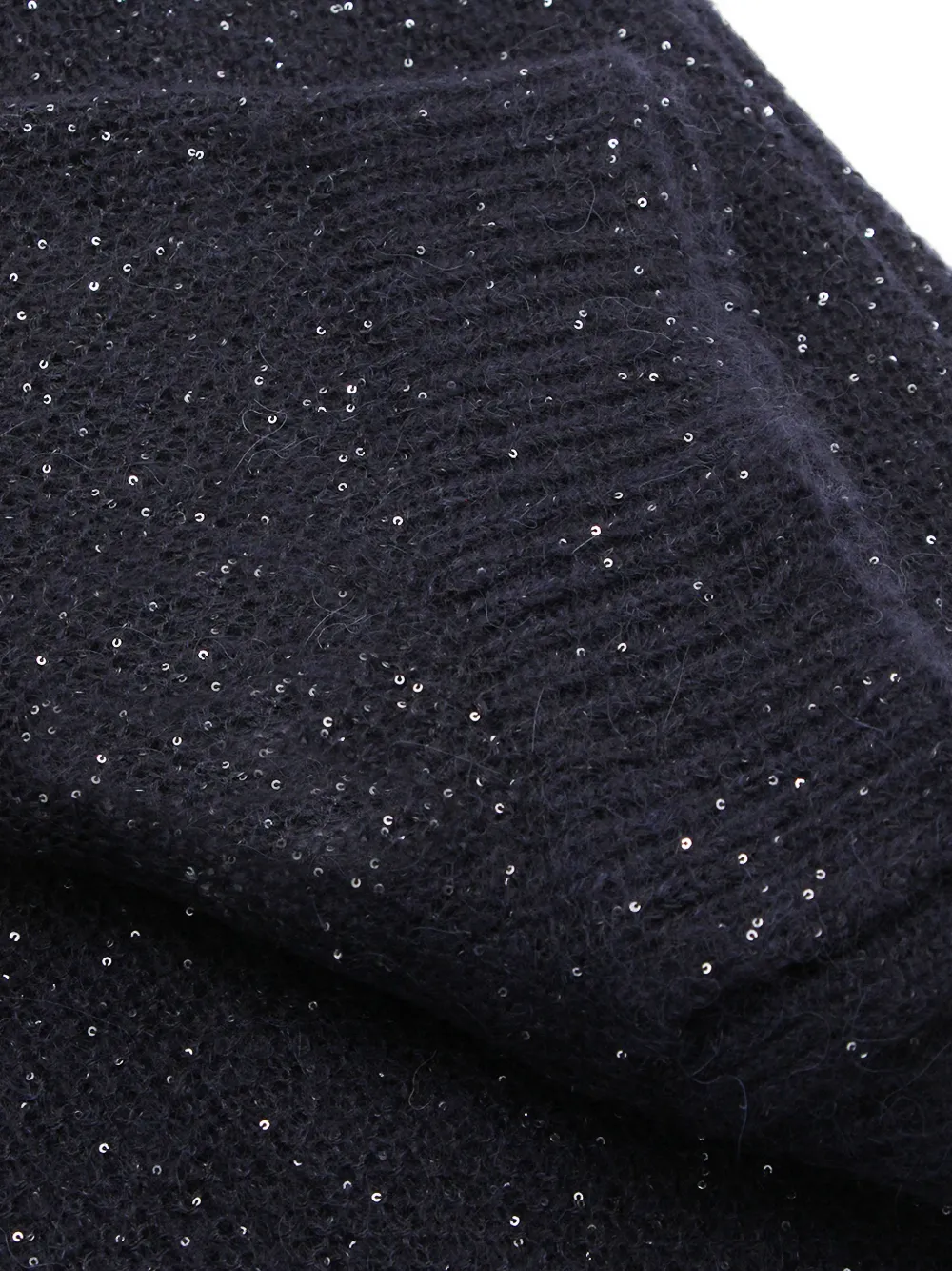 Fabiana Filippi Sjaal met pailletten - Blauw