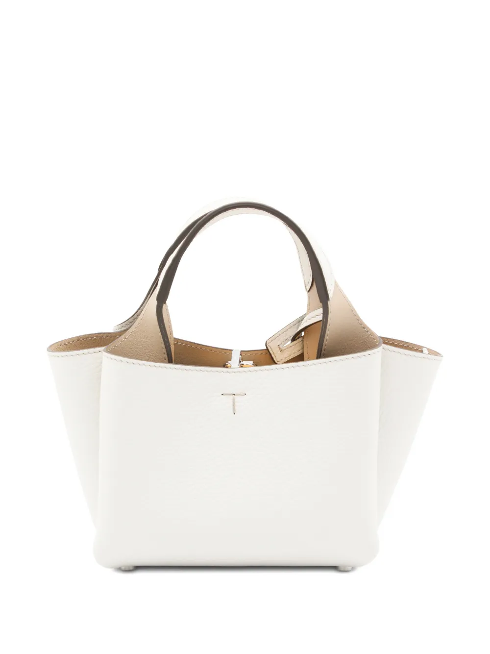 Tod's Kleine leren shopper - Wit