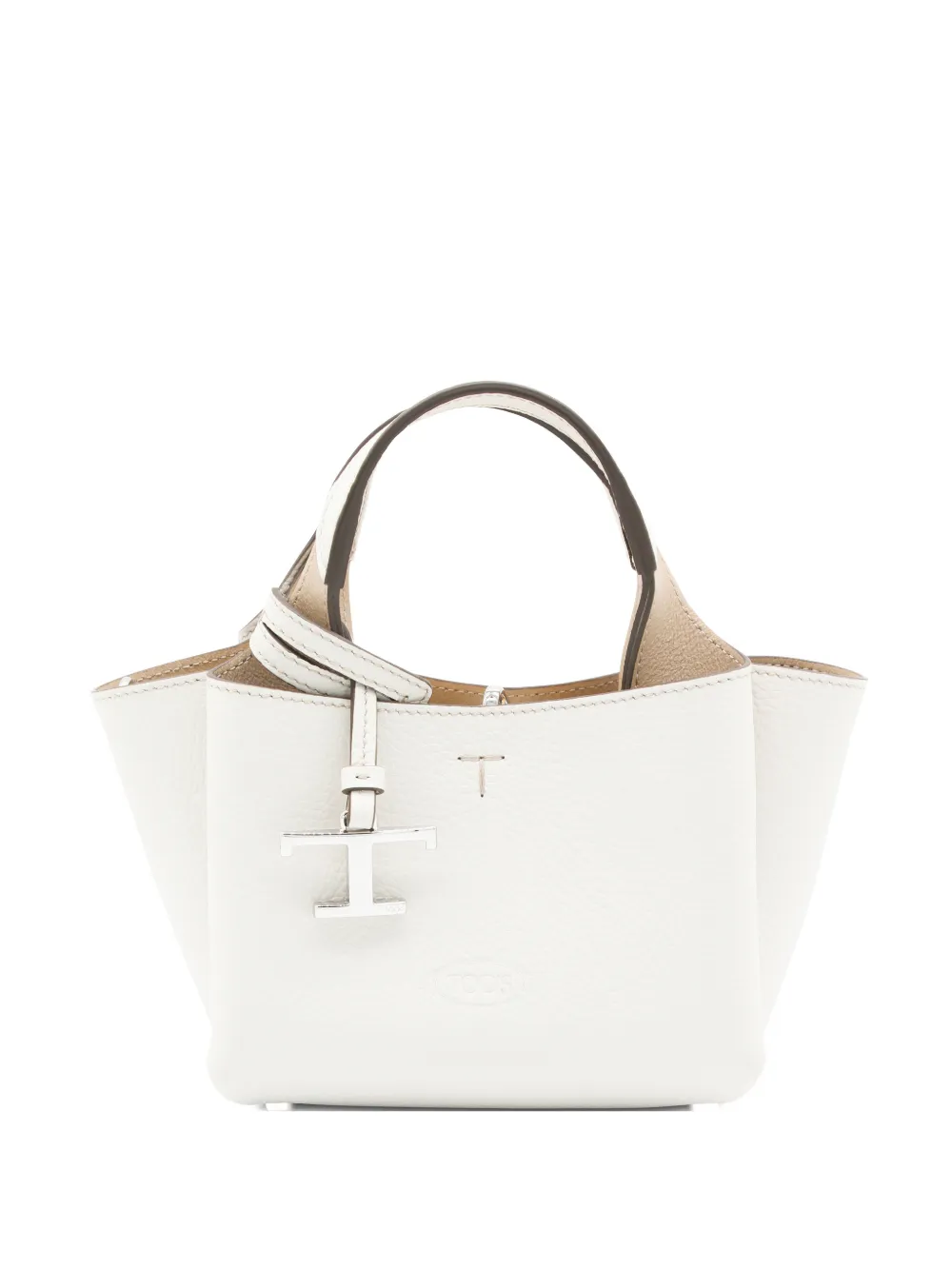 Tod's micro leather tote bag - Bianco