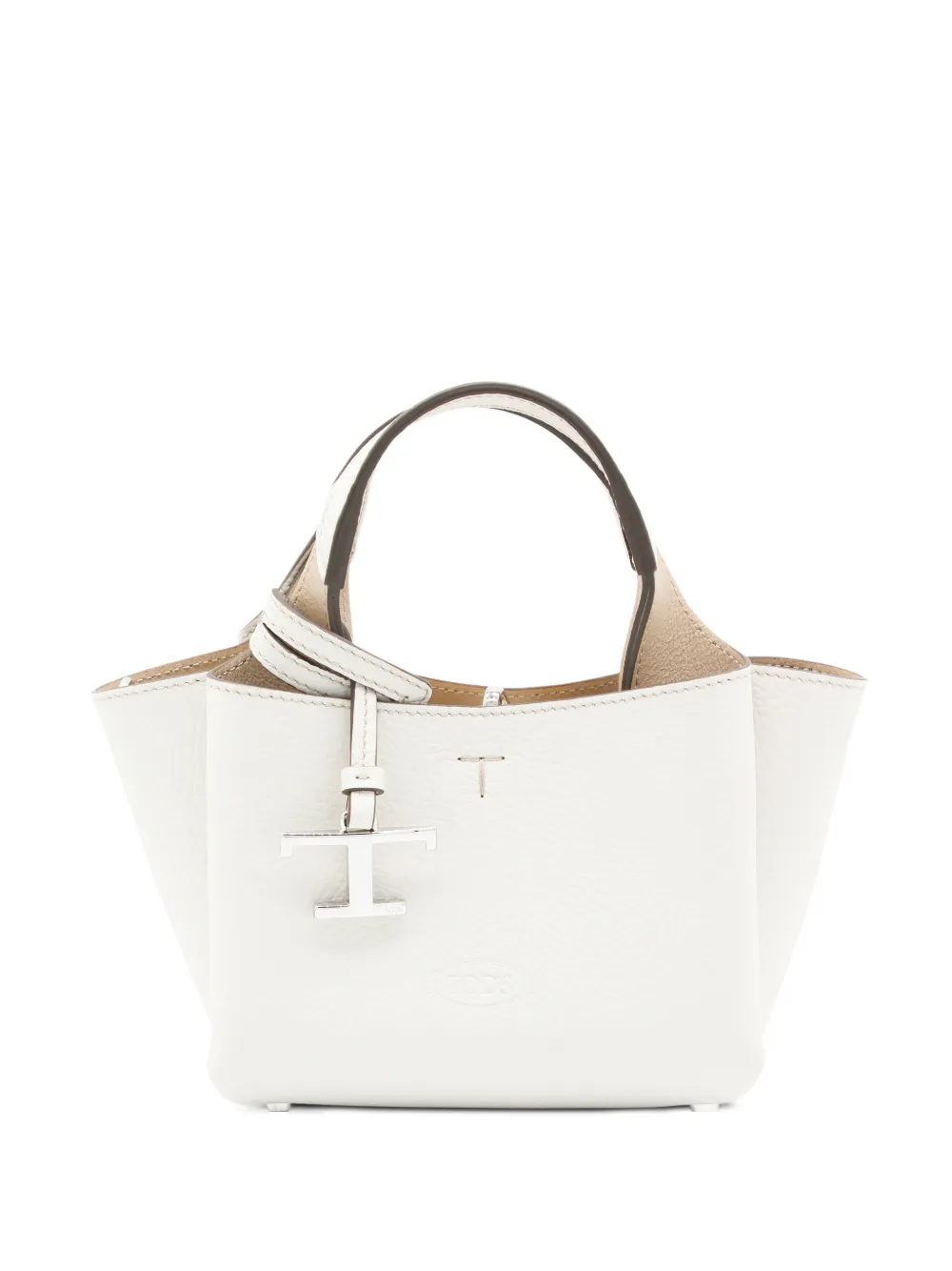 Tod's micro leather tote bag - Bianco