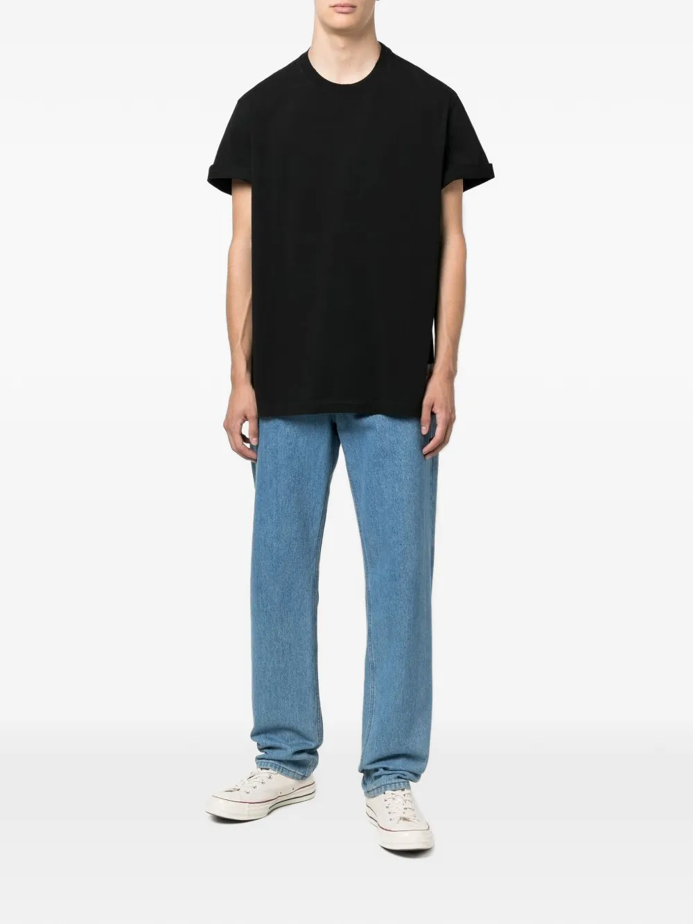 Golden Goose rolled-sleeve T-shirt - Zwart