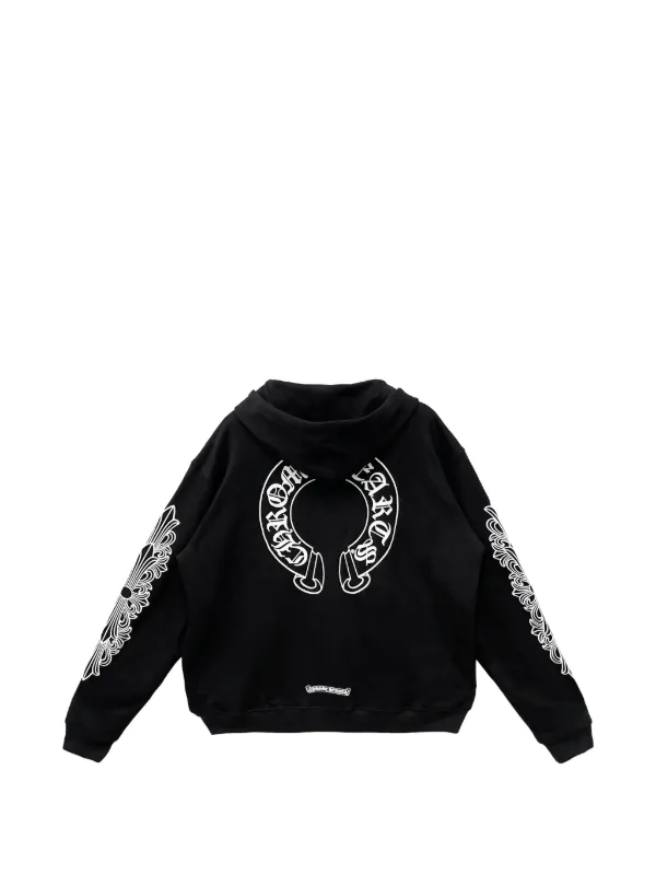 Chrome Hearts Thermal Floral Horseshoe Zip Up 