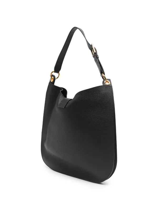 TOM FORD Grain Leather Tara Large Crossbody Bag | Black | FARFETCH