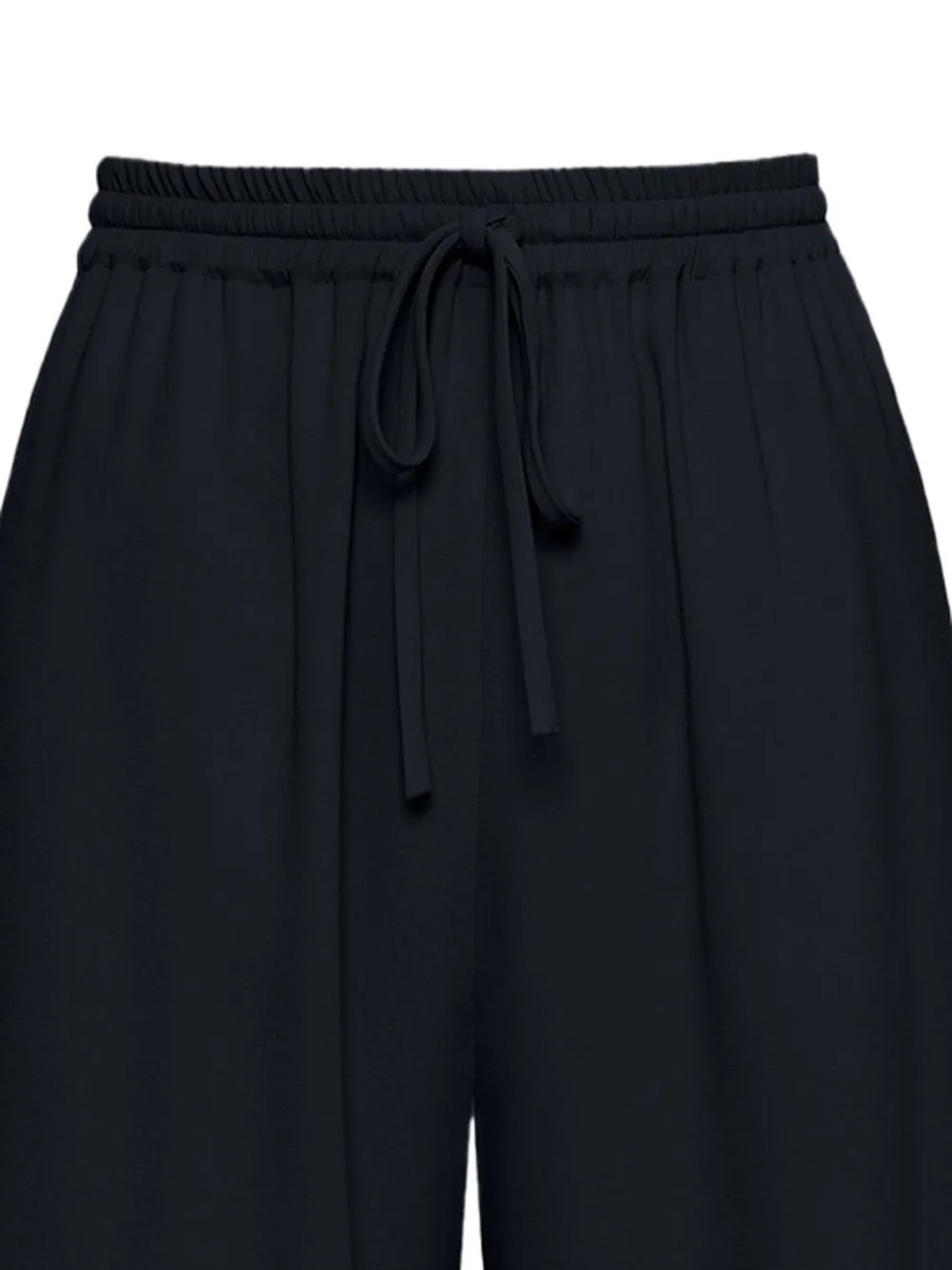 Oscar de la Renta Zijden georgette broek met trekkoord Blauw