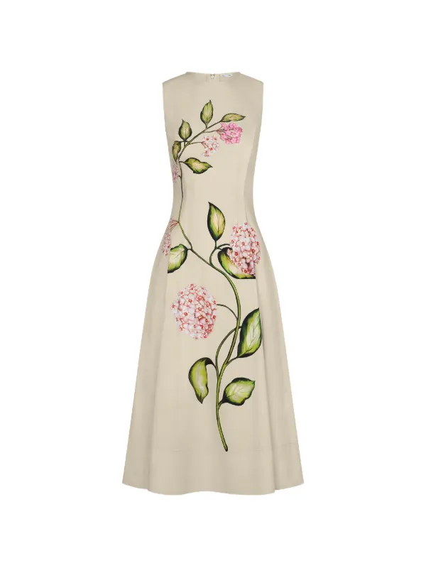 oscar de la renta maxi dress Oscar de La Renta Long-sleeve Maxi Dress