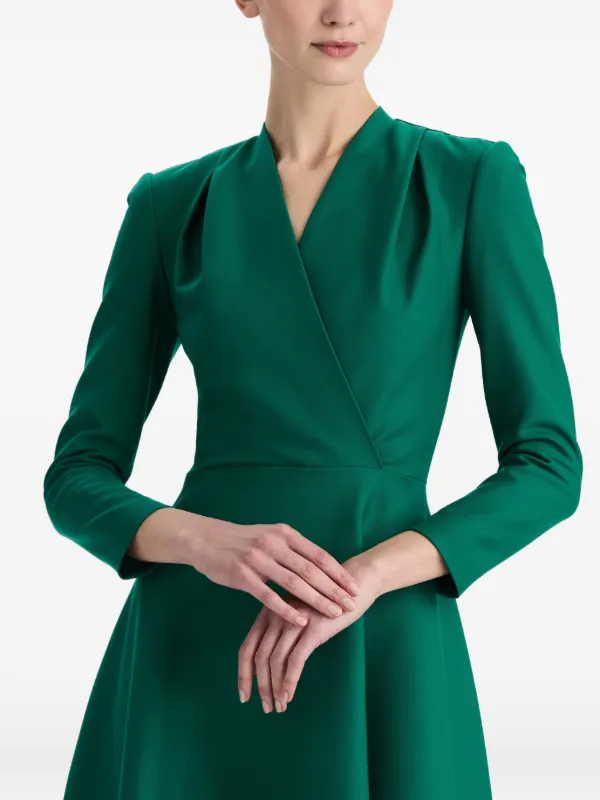oscar de la renta long sleeve cocktail dress Oscar de la Renta
