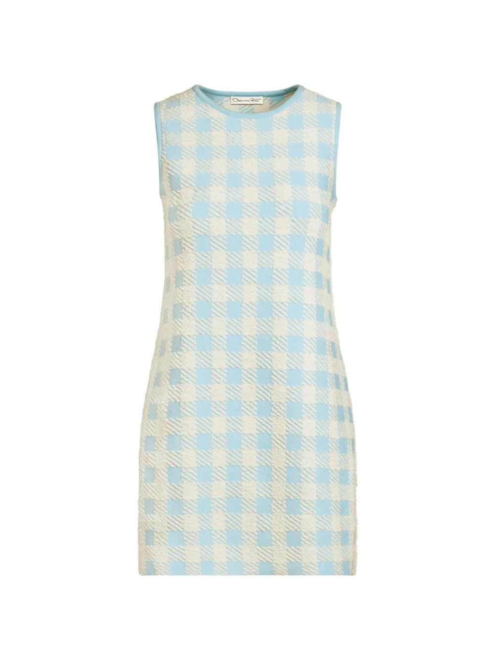 Oscar de la Renta Abito corto girocollo - Blu