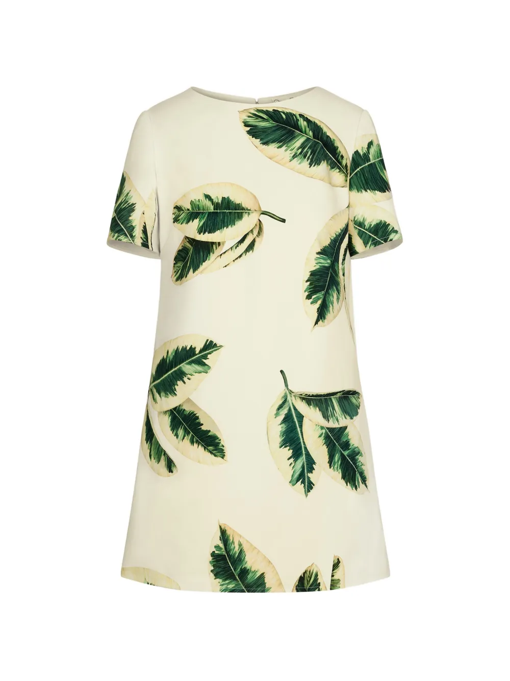 Oscar de la Renta Ficus leaves shift dress - Toni neutri