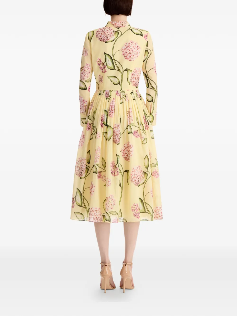Flower Cotton Poplin Maxi Dress