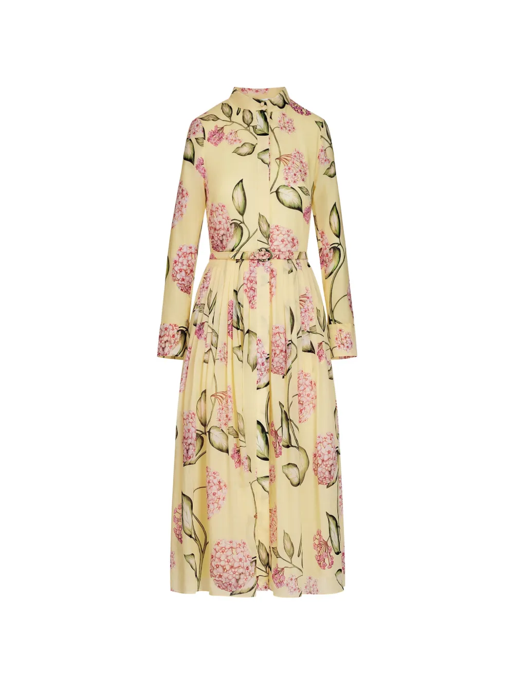 Oscar de la Renta flower cotton poplin maxi dress - Giallo